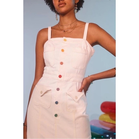 Mother Denim To The Point Dress in Taste the Rainbow - Picture 1 of 12